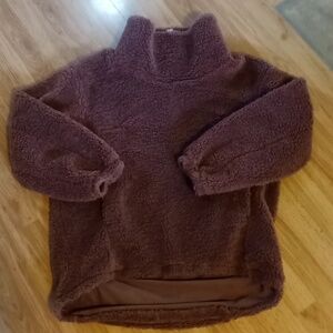 Lululemon Athletica Brown Fleece Pullover